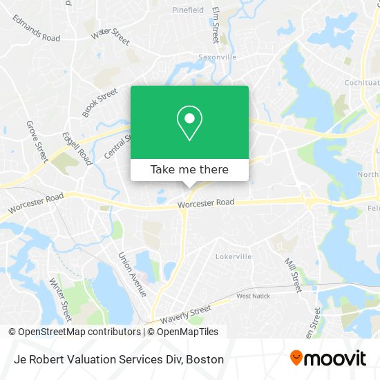 Mapa de Je Robert Valuation Services Div