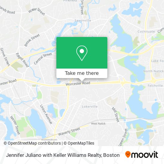 Mapa de Jennifer Juliano with Keller Williams Realty