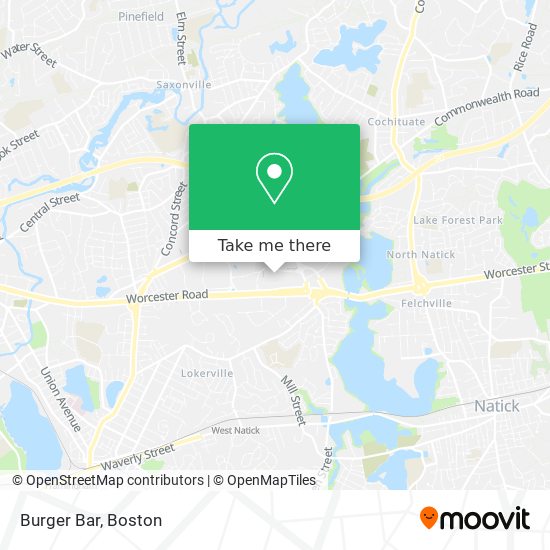 Burger Bar map