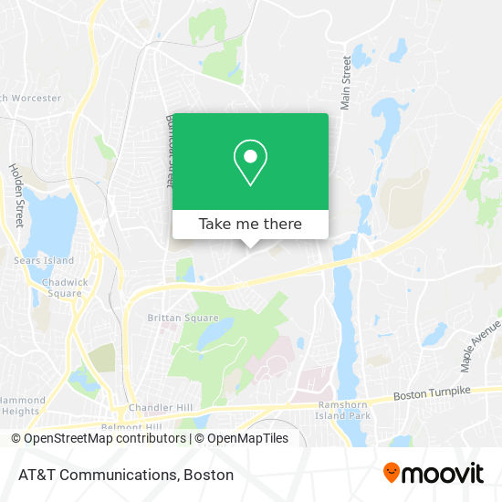 Mapa de AT&T Communications