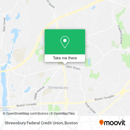 Mapa de Shrewsbury Federal Credit Union