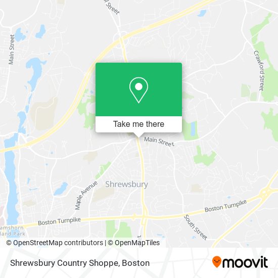 Shrewsbury Country Shoppe map