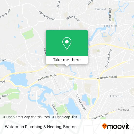 Mapa de Waterman Plumbing & Heating