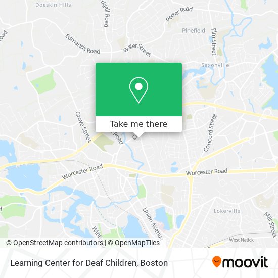 Mapa de Learning Center for Deaf Children