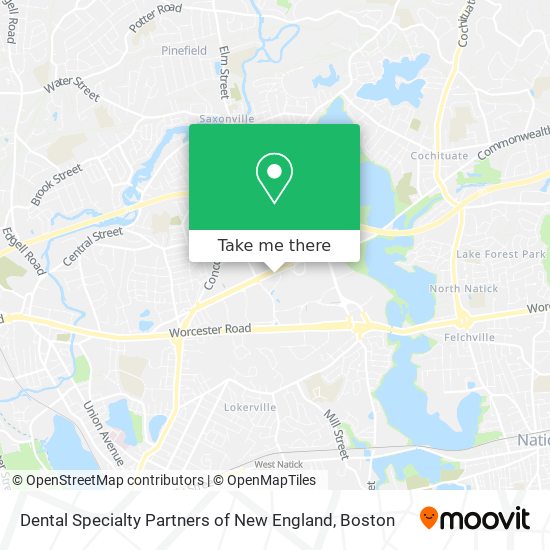 Dental Specialty Partners of New England map