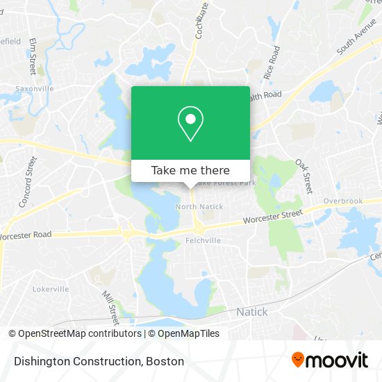 Mapa de Dishington Construction