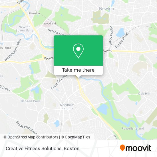 Creative Fitness Solutions map