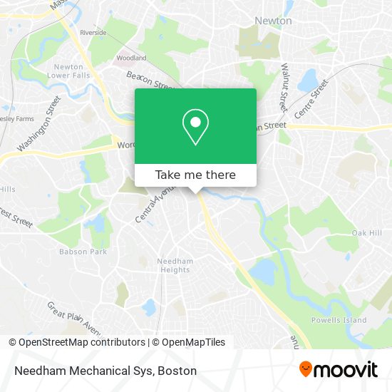 Needham Mechanical Sys map