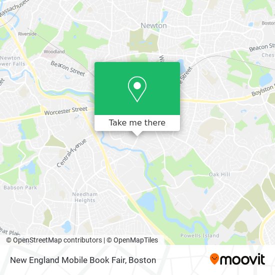 New England Mobile Book Fair map