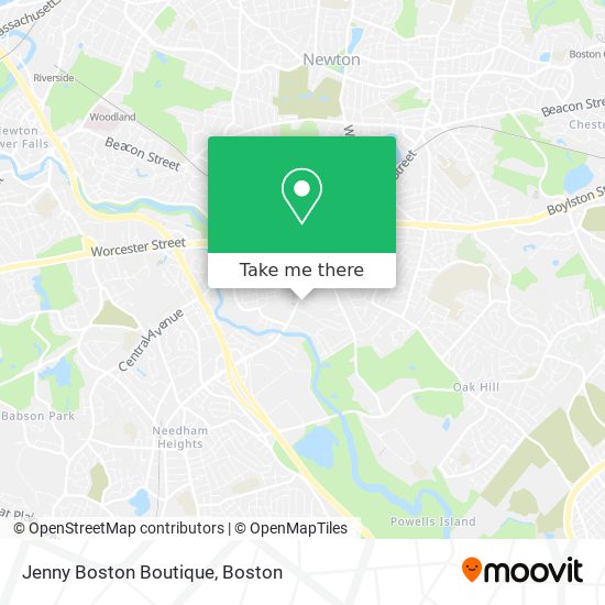 Jenny Boston Boutique map