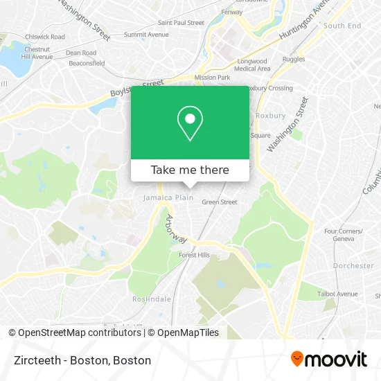 Mapa de Zircteeth - Boston
