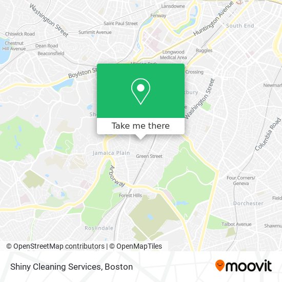 Mapa de Shiny Cleaning Services