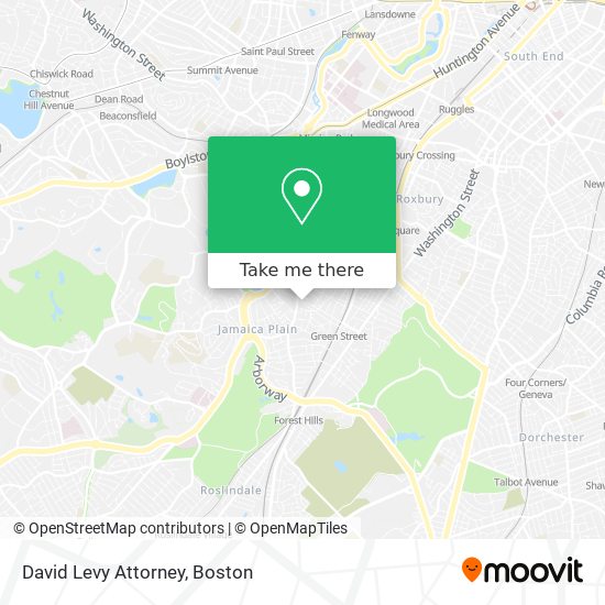 David Levy Attorney map