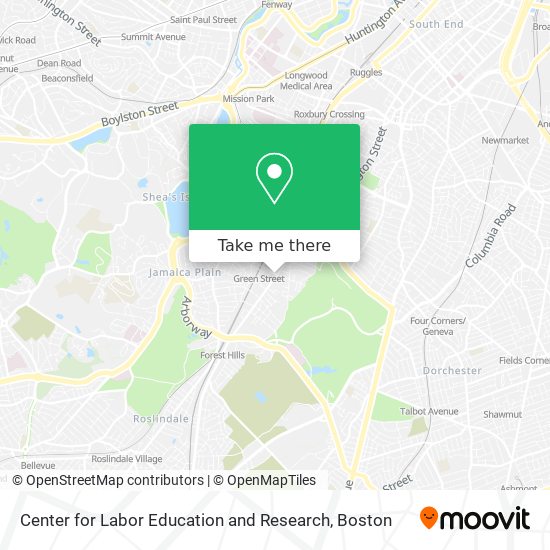 Mapa de Center for Labor Education and Research