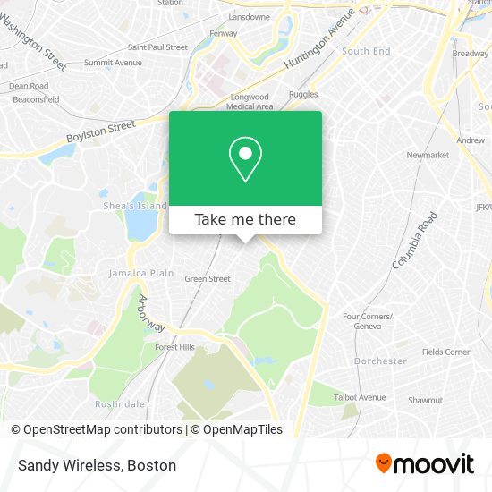 Mapa de Sandy Wireless