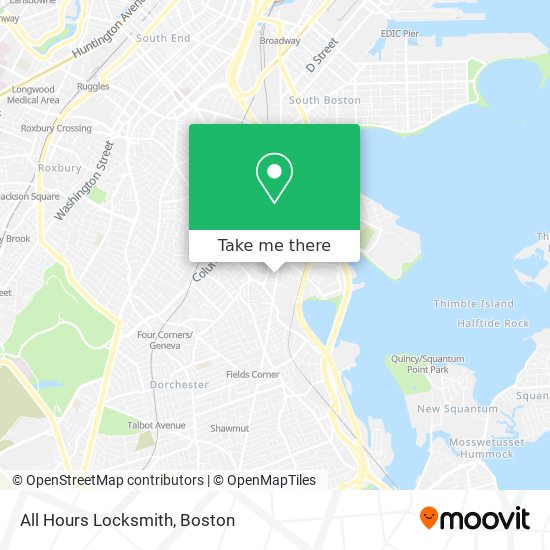 Mapa de All Hours Locksmith