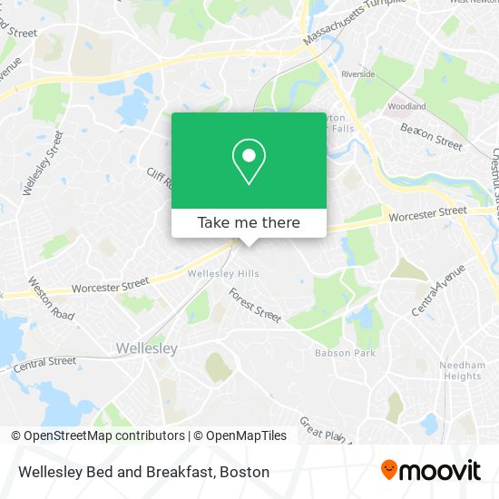 Wellesley Bed and Breakfast map