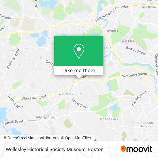 Wellesley Historical Society Museum map