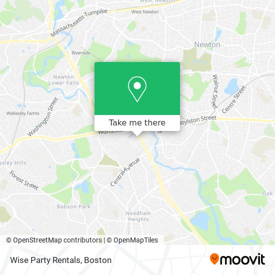 Wise Party Rentals map