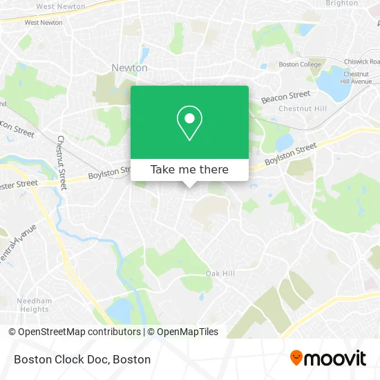 Boston Clock Doc map