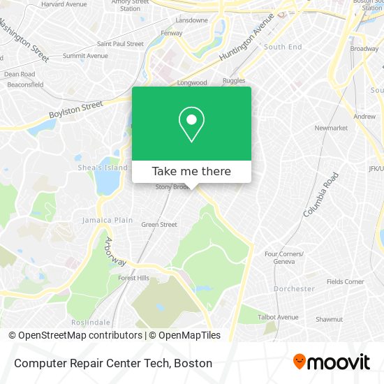 Computer Repair Center Tech map