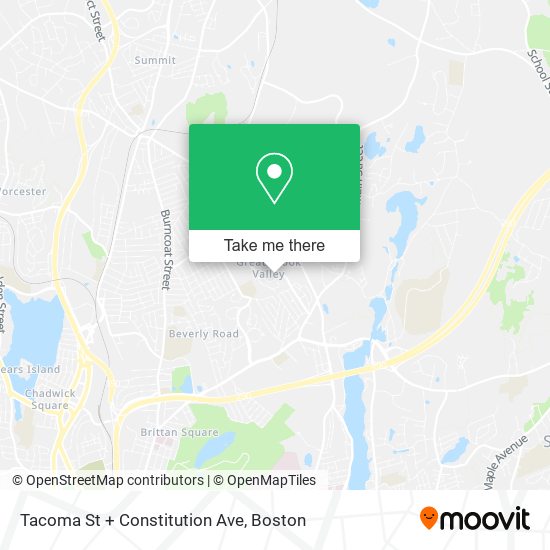 Mapa de Tacoma St + Constitution Ave