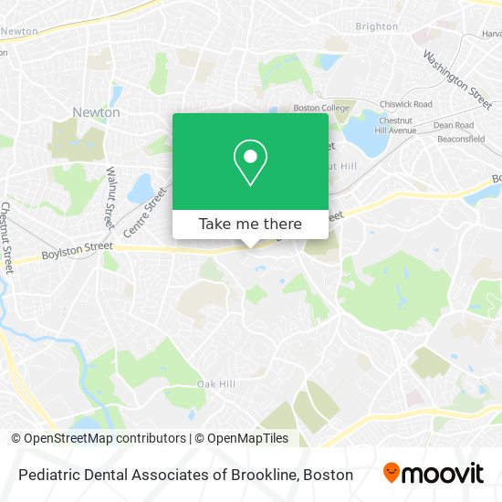 Pediatric Dental Associates of Brookline map