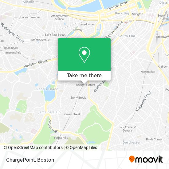 Mapa de ChargePoint