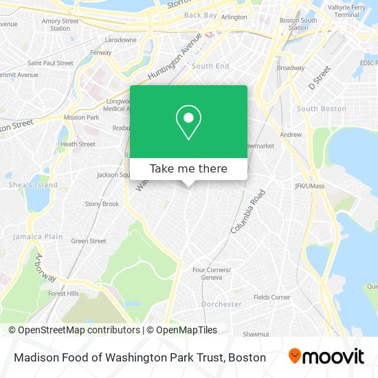 Mapa de Madison Food of Washington Park Trust