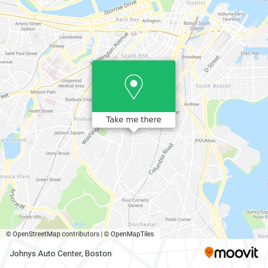 Johnys Auto Center map