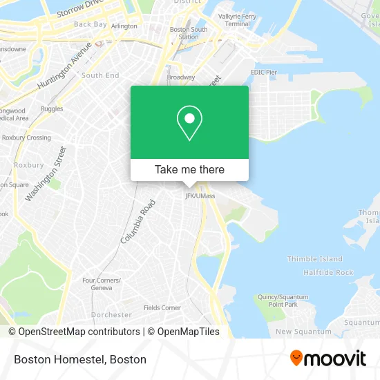 Mapa de Boston Homestel