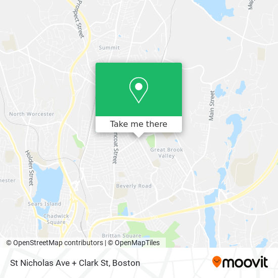 St Nicholas Ave + Clark St map