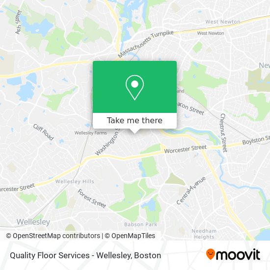 Quality Floor Services - Wellesley map