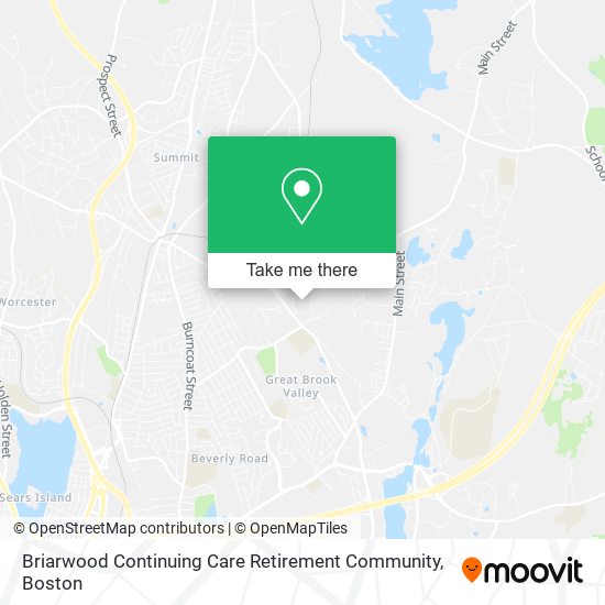 Mapa de Briarwood Continuing Care Retirement Community