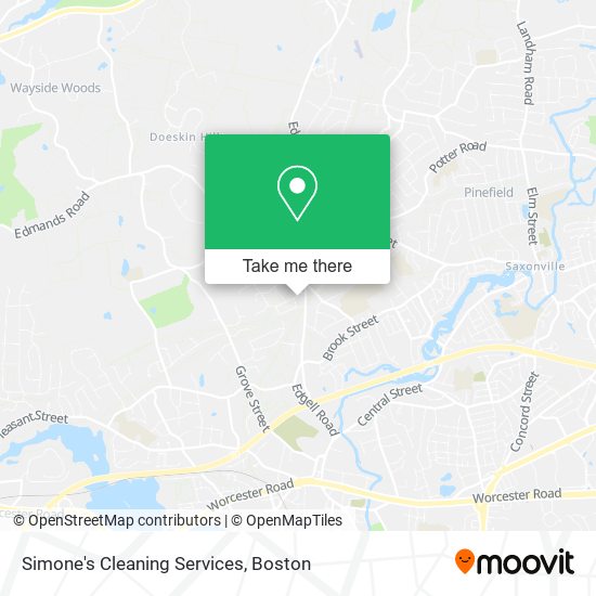 Simone's Cleaning Services map