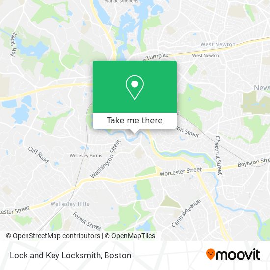 Mapa de Lock and Key Locksmith