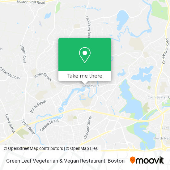 Mapa de Green Leaf Vegetarian & Vegan Restaurant