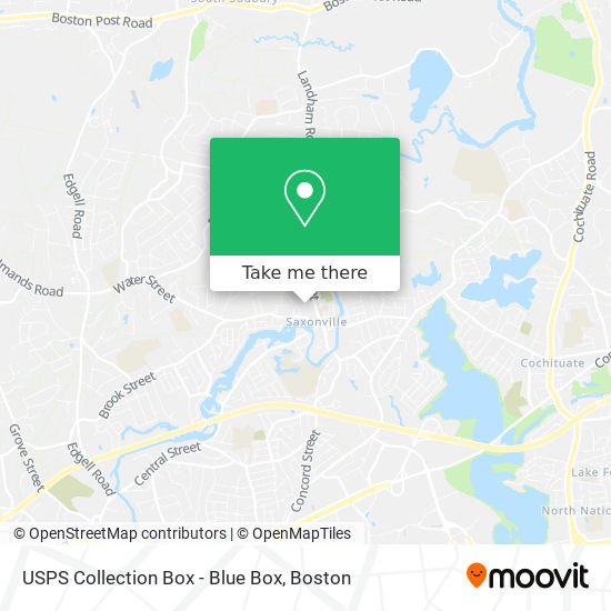 USPS Collection Box - Blue Box map