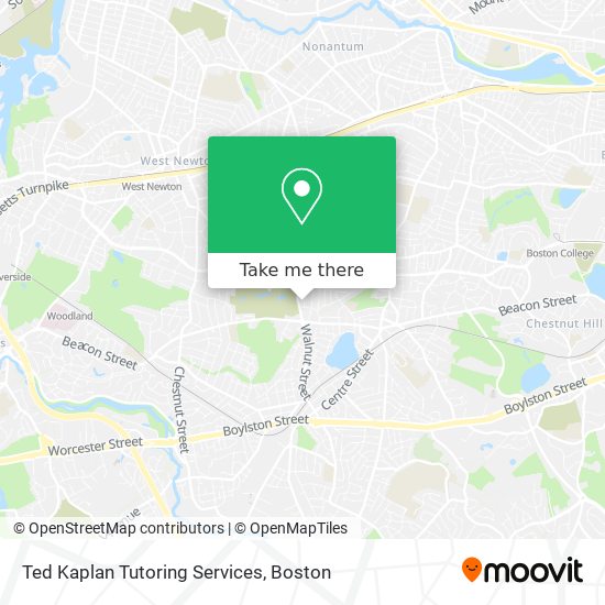 Mapa de Ted Kaplan Tutoring Services