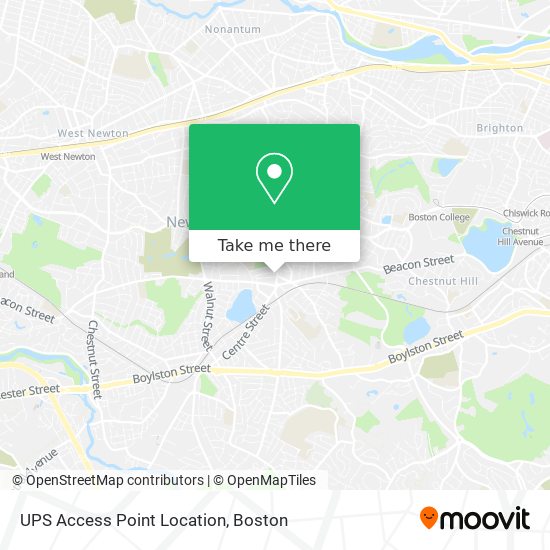 UPS Access Point Location map