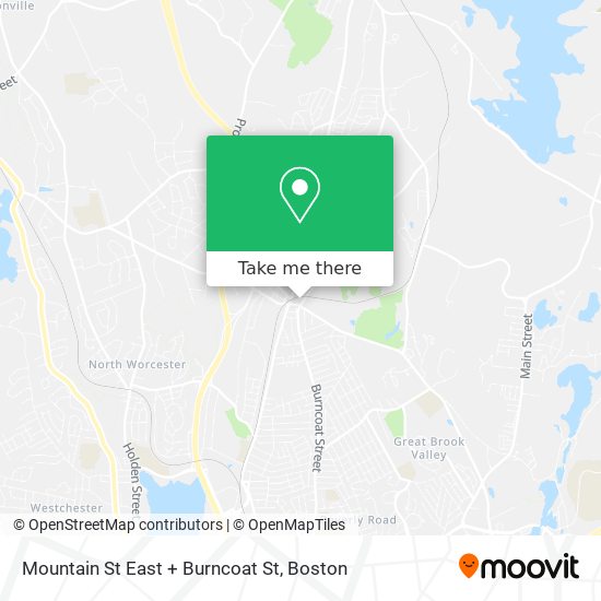 Mapa de Mountain St East + Burncoat St