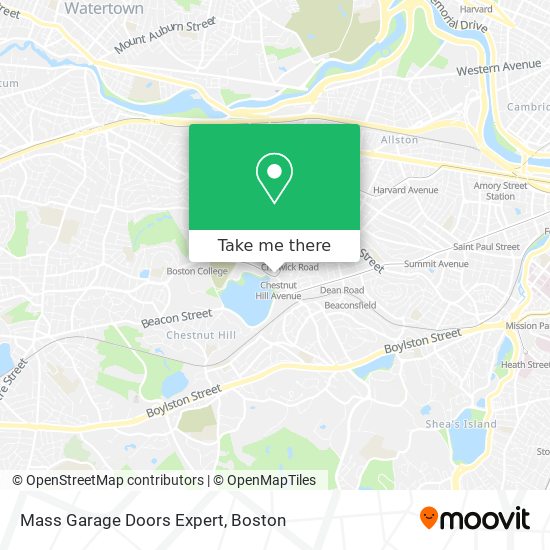 Mapa de Mass Garage Doors Expert