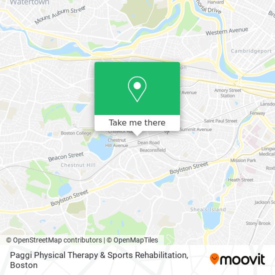 Mapa de Paggi Physical Therapy & Sports Rehabilitation