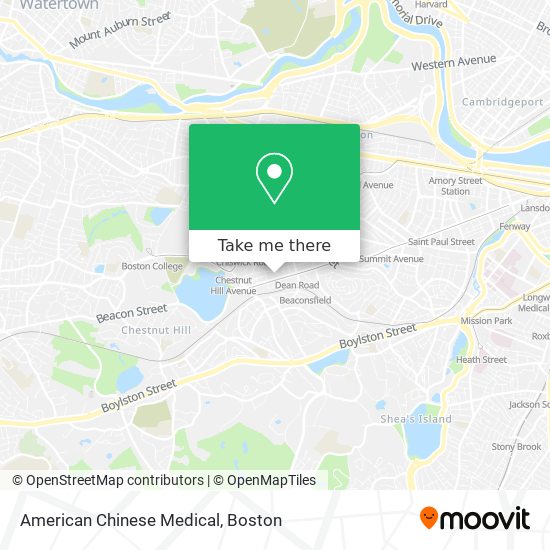 American Chinese Medical map