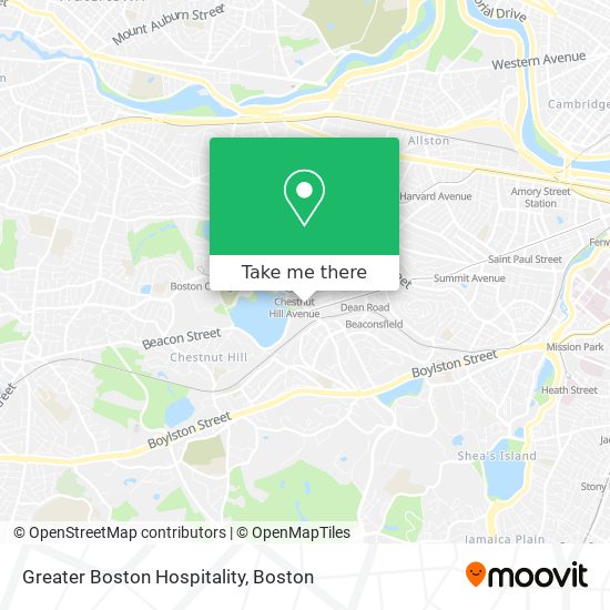 Greater Boston Hospitality map