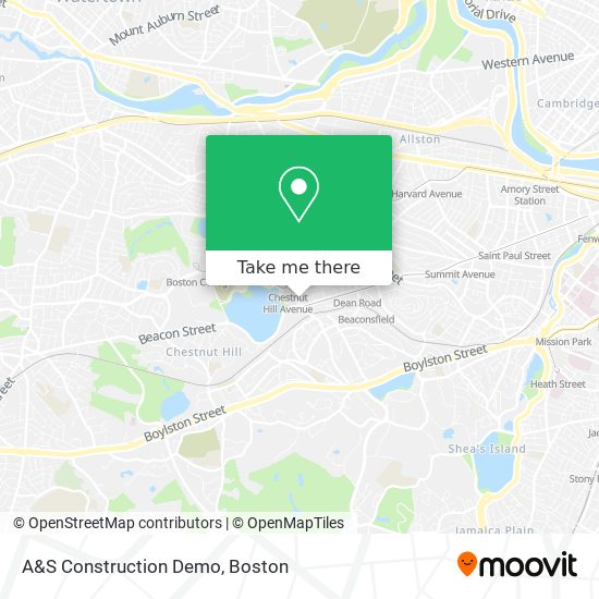 A&S Construction Demo map