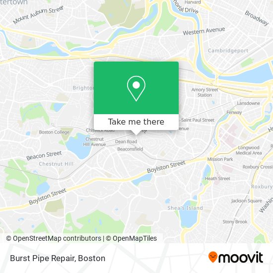 Mapa de Burst Pipe Repair