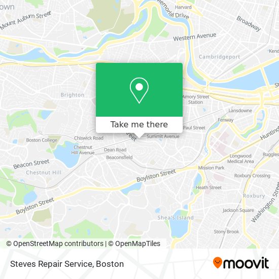 Steves Repair Service map