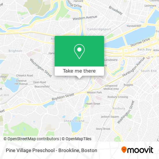 Pine Village Preschool - Brookline map