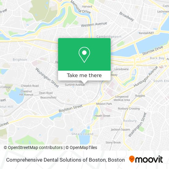 Mapa de Comprehensive Dental Solutions of Boston